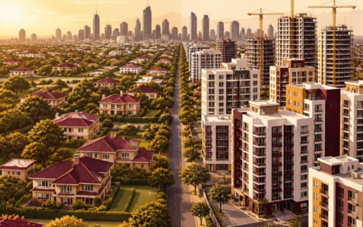 Nairobi real estate neighbourhoods comparison, low-density Karen and vertical Kilimani